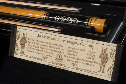 Silver Knights custom cue #11 - Included certificate