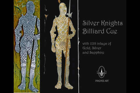 Silver Knights custom cue 2019 #8