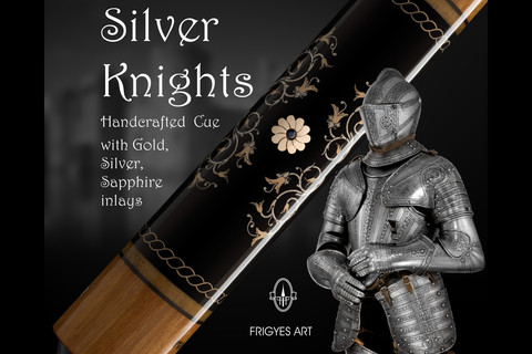 Silver Knights custom cue 2019 #9
